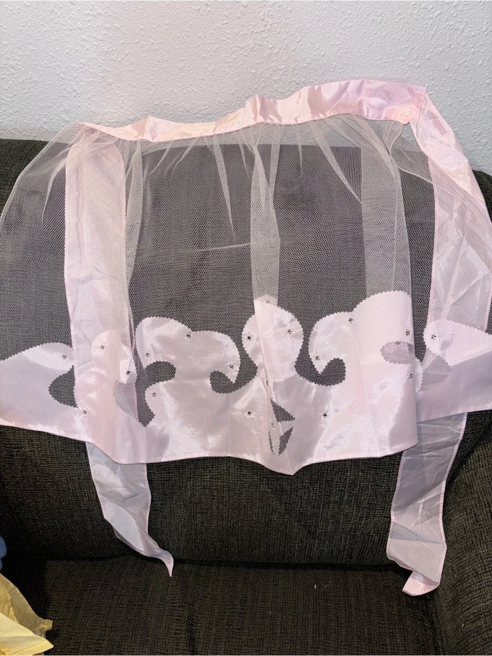 Fancy vintage sheer apron